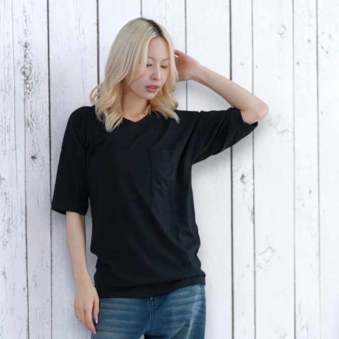 鯉口Tシャツ　鯉口シャツ　Godisru　無地TEE