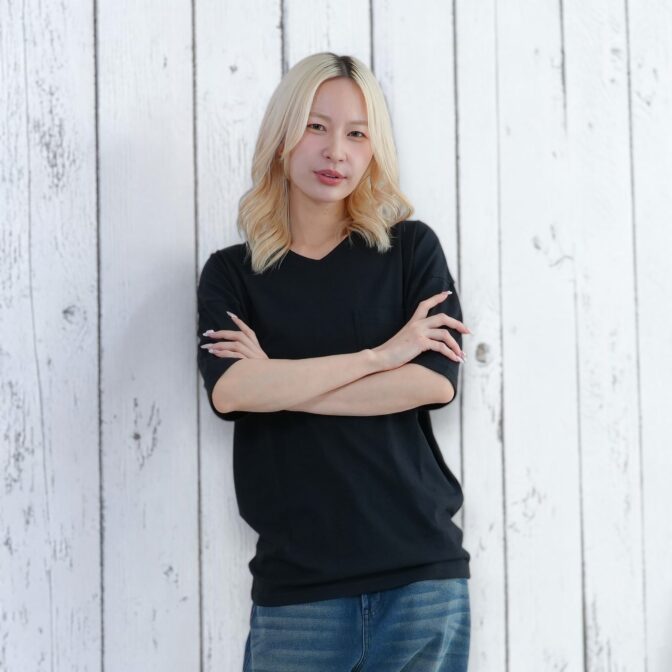 鯉口Tシャツ　鯉口シャツ　Godisru　無地TEE