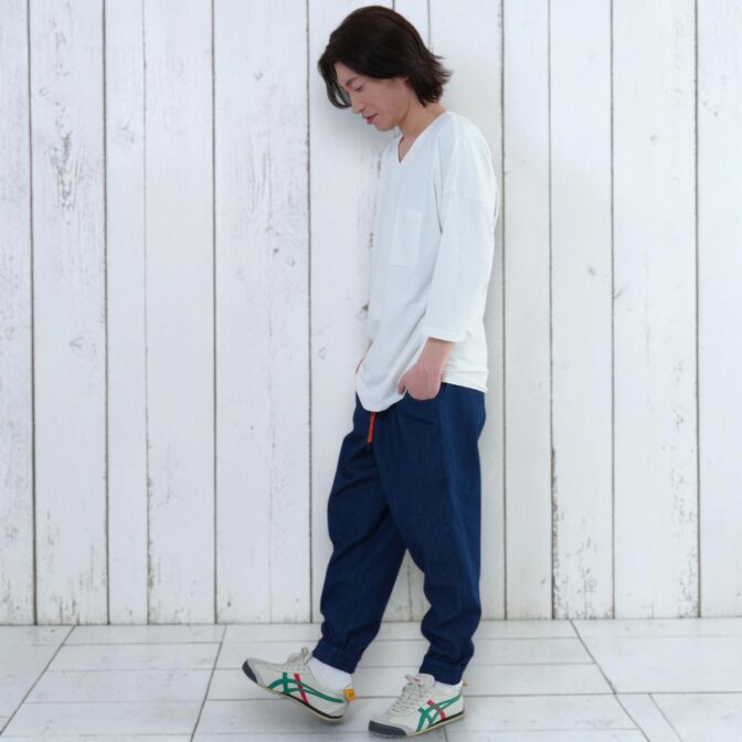 鯉口Tシャツ　鯉口シャツ　Godisru　無地T　７分
