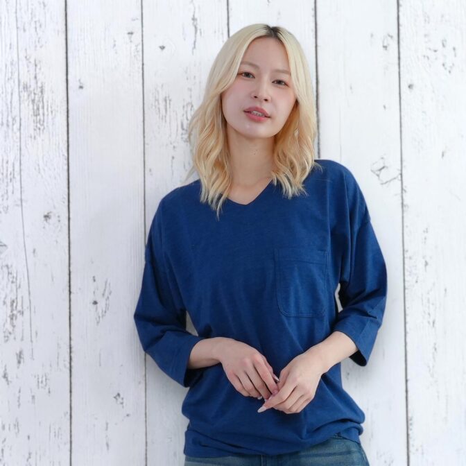 鯉口Tシャツ　鯉口シャツ　無地T　Godisru