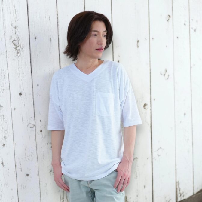 鯉口Tシャツ　鯉口シャツ　Godisru　無地TEE