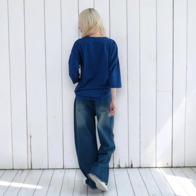 鯉口ＩＮＤＩＧＯ Ｔシャツ™(７分)
