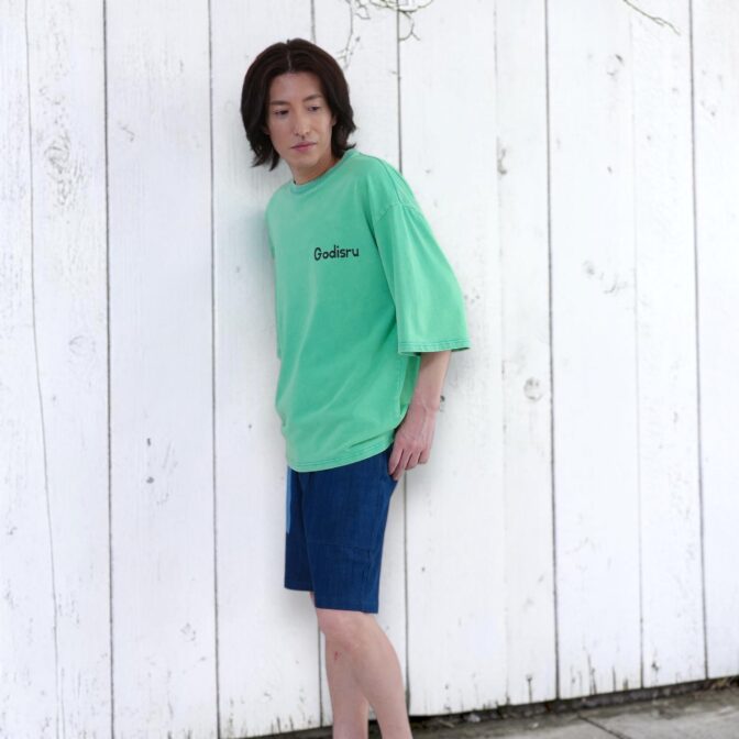 Godisru　インディゴT　インディゴ　Tシャツ
