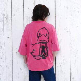 INDIGO WASH BIG TEE / GODDY-DUCK